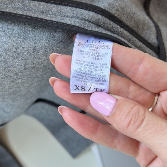 A.L.C. Wool Coat with Hood - Picture 9 of 9